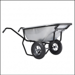 Haemmerlin Ranger 230L Twin Wheeled Galvanised Wheelbarrow 1