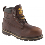 Buckler Brown Leather Waterproof Safety Boot