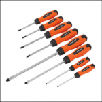 Sealey Hammer-Thru 8 piece Screwdriver Hi-Vis Set Orange