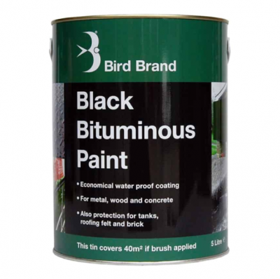 Bird Brand Black Bituminous Paint 5L