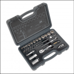 Sealey Socket Set 24pc 3/8″Sq Drive Total Drive