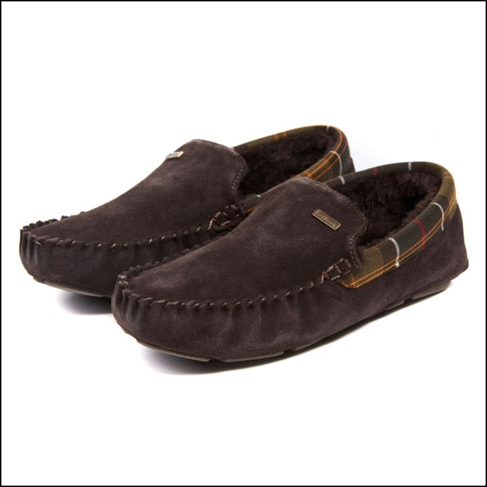 Barbour Monty Brown Slippers | Ernest 