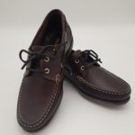 Quayside Clipper men's deck shoe dark chestnut
