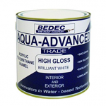 Bedec Aqua Advanced High Gloss Brilliant White Paint 1L