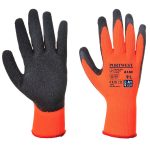 Portwest A140 Thermal Grip Latex Glove Orange-Black