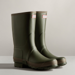 Hunter Men's Dark Olive-Clay Gardener Wellington Boots 2