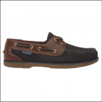 Quayside Ladies Clipper Navy-Chestnut Boat Shoe 1