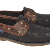 Quayside Ladies Clipper Navy-Chestnut Boat Shoe 2