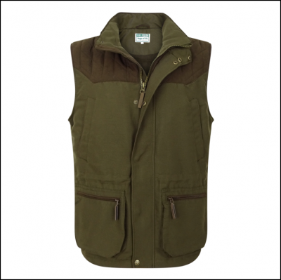 Hoggs of Fife Kincraig Olive Green Waistcoat 1