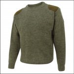 Hoggs of Fife Melrose Hunting Pullover Soft Marled Green