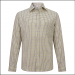 Hoggs of Fife Pure Cotton Navy-Olive Tattersall Check Shirt