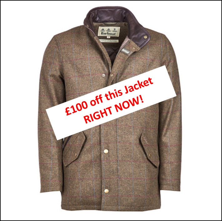 Barbour Wimbrel Olive Tweed Wool Jacket 