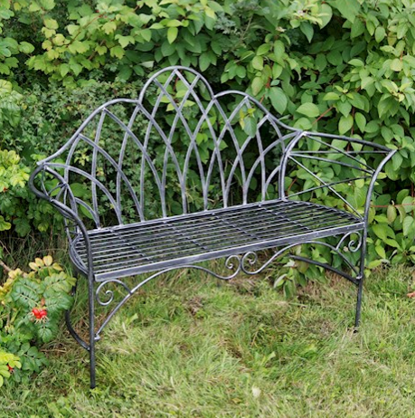 Ascalon Edwardian Garden Bench Seat Ernest Doe Ascalon Edwardian Garden Bench Black Silver 2