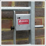 Zedlock S25G3 Metal Gate Lock on IAE Gate Frame