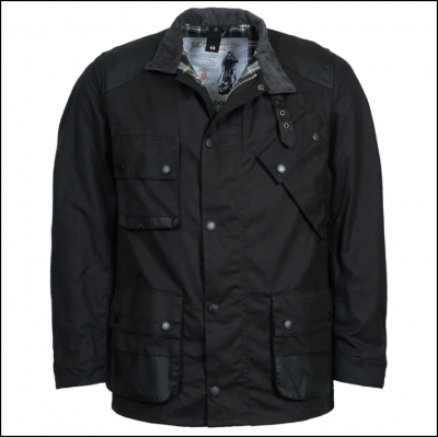 Barbour Icons Men's International Wax Jacket Black 1