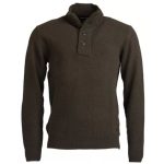 Barbour Patch Half Zip Lambs Wool Jumper Seaweed