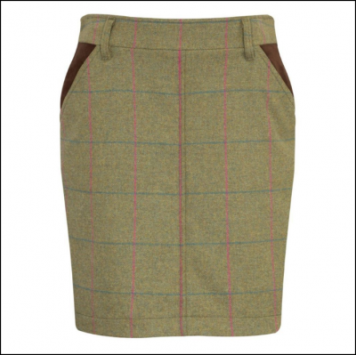 Alan Paine Combrook Ladies Juniper Tweed Long Skirt 1