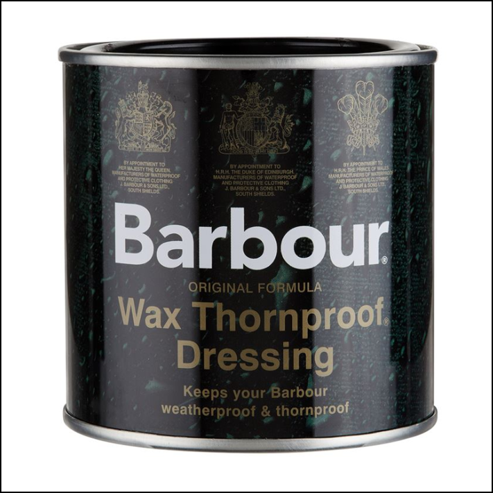 barbour thornproof wax