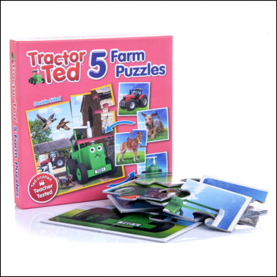Tractor Ted Five Farm Puzzle Set 1