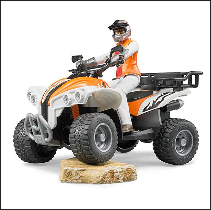 Bruder Quad Bike with Driver 1.16 Scale 1