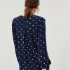 Joules Rosamund V Neck Woven Top Navy Spot 3