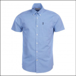 Barbour Gingham 17 Short Sleeve Shirt Aqua 1
