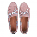 Barbour Klara Ladies Boat Shoes Pink Suede