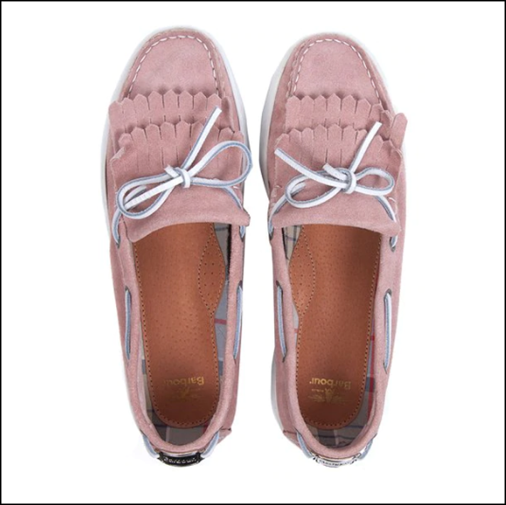 ladies pink suede shoes