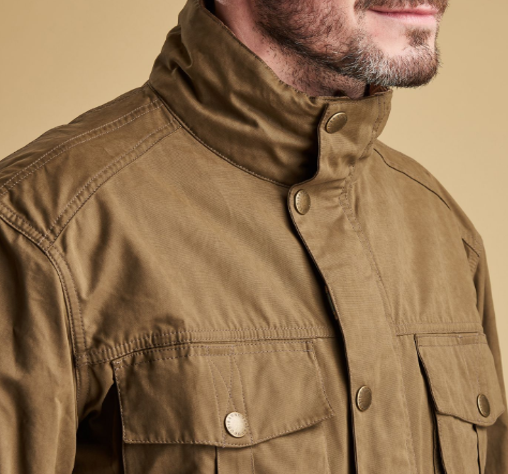 Barbour Sanderling Casual Jacket Dark Sand | Ernest Doe Shop