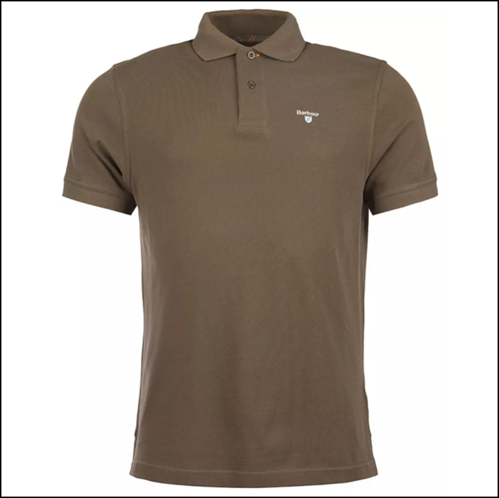 Barbour Sports Polo Dark Olive 1