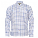 Barbour Tattersall 13 Regular Shirt Mid Blue
