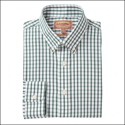 Schoffel Harlyn Sage-White Micro Check Shirt 1