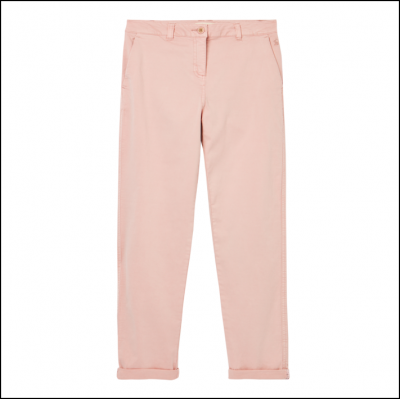 Joules Hesford Chino Trousers Pale Pink 1