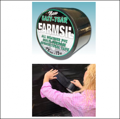 Farmsil 75mm Black Silage Bag Repair Tape