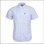 Barbour Seersucker 5 Short Sleeve Shirt Sky 1