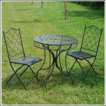 Ascalon Marra 3pc Bistro Set Umber Grey 1