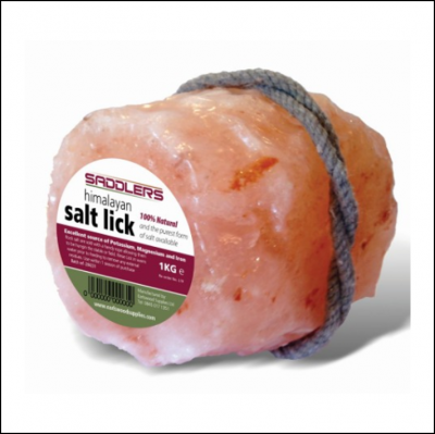 Saddlers Pure Himalayan Salt Lick 1kg Block