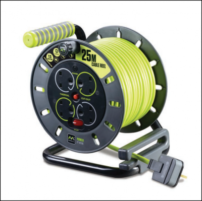 Masterplug Pro-XT 13A Open Cable Reel 25m 1