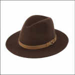 Schoffel Willow Ladies Fedora Chocolate 1