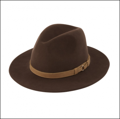 Schoffel Willow Ladies Fedora Chocolate 1