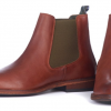 Barbour Bedlington Leather Chelsea Boots Tan 2
