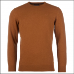 Barbour Essential Crew Neck Jumper Dark Copper 1