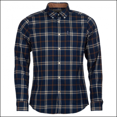 Barbour Highland Check 20 Tailored Shirt Blue 1