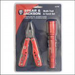 Spear & Jackson SJ1760 Multi-Tool & Torch Set 1