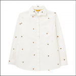 Joules Amilla Dropped Shoulder Shirt Chalk Bee 1