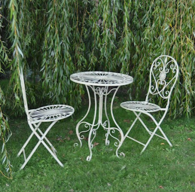 Ascalon Blaisdon 3pc Bistro Set Antique Cream 1