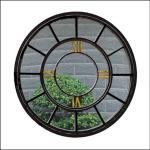 Ascalon Round Clock Mirror (80cm) 1