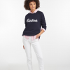 Barbour Ladies Otterburn Sweatshirt Navy 3