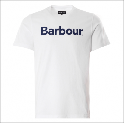 Barbour Men's Logo T-Shirt White 1