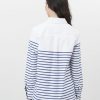 Joules Ashbrook Pop Over Deck Shirt White Blue Stripe 2